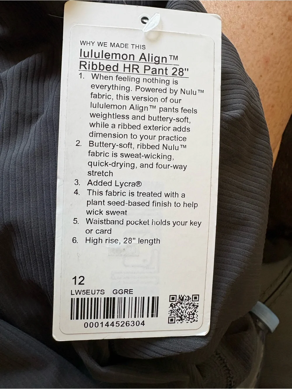 lululemon Align Ribbed HR Pant 28